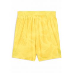Młodzieżowe szorty bramkarskie AC Milan 24/25 PUMA Yellow Blaze Pelé. Żółta szorty Puma, bez wzorów, młodzieżowe. W wyprzedaży za 129.00 zł.