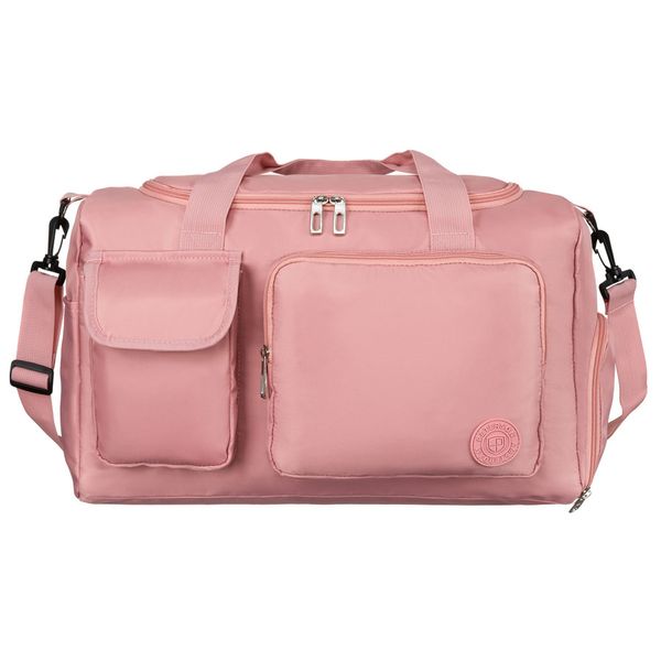 Torba weekendowa Peterson PTN 23032 różowa. Czerwone torby podróżne Peterson, bez wzorów. Za 79.00 zł.