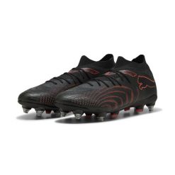 Buty piłkarskie unisex FUTURE 9 MATCH MxSG PUMA. Czarne buty do biegania Puma, bez wzorów, z dzianiny, bez zapięcia, do biegania. Za 419.00 zł.