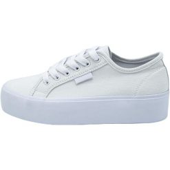 Trampki DC Shoes cu platforma Manual Platform, Kobiety. Białe trampki DC Shoes, bez wzorów, sportowe, bez zapięcia. Za 290.00 zł.