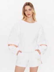 EA7 Emporio Armani Bluza 3RTM40 TJLRZ 1100 Biały Relaxed Fit. Białe bluzy EA7 Emporio Armani, m, bez wzorów, z bawełny, bez kaptura. Za 1,069.00 zł.
