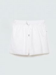 Szorty damskie bawełniane haftowane białe Balbine 100. Białe szorty BIG STAR, bez wzorów, z bawełny, eleganckie. Za 159.99 zł.