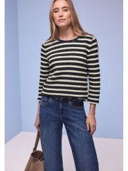 Street One Sweter w kolorze granatowo-białym rozmiar: 36. Białe swetry Street One, bez wzorów, street, bez ramiączek. Za 110.29 zł.