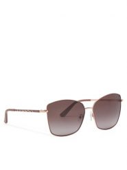 Guess Okulary przeciwsłoneczne GU00149 Beżowy. Brązowe okulary przeciwsłoneczne Guess, z aplikacjami, z tworzywa sztucznego, plastikowe. Za 379.99 zł.