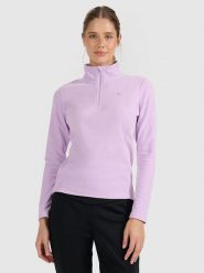 4F Bluza polarowa w kolorze fioletowym rozmiar: L. Różowe bluzy bez kaptura 4f, l, bez wzorów, z polaru. Za 52.30 zł.