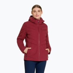 Kurtka narciarska damska ZIENER Tokki. Czerwone kurtki narciarskie Ziener, na zimę, m, bez wzorów, z materiału, bez kaptura, narciarskie, primaloft. Za 1,129.00 zł.