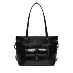 Torebka Monnari. Czarne shopper bag Monnari, bez wzorów, bez dodatków. Za 139.99 zł.