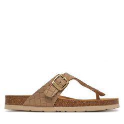 Japonki Dr. Brinkmann. Brązowe japonki Dr. Brinkmann, bez wzorów. Za 309.99 zł.
