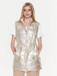 Liu Jo Sport Bezrękawnik T4620 C3213 Złoty Regular Fit. Żółte kamizelki Liu Jo Sport, s, bez wzorów, z syntetyku, sportowe, bez ramiączek, bez kaptura. Za 1,279.00 zł.