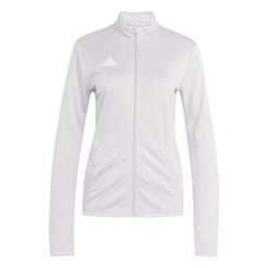 Bluza damska adidas Entrada Track. Białe bluzy adidas, bez wzorów, bez ramiączek, bez kaptura. Za 121.99 zł.