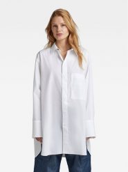 G-Star Raw Koszula D22492-4481-110 Biały Oversize. Białe koszule G-Star Raw, s, bez wzorów, z bawełny, retro, bez kołnierzyka, bez ramiączek. Za 399.99 zł.