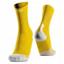 Skarpety unisex X-Socks Bike Perform Crew Flash Yellow Y012. Żółte skarpetki X-Socks, bez wzorów. Za 120.00 zł.