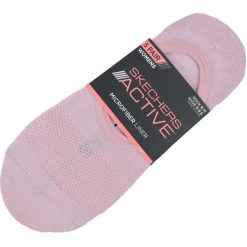 Skarpetki sportowe damskie 5pk Microfiber Liner Socks. Czerwone skarpetki Skechers, bez wzorów, z elastanu. Za 79.99 zł.