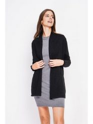 William de Faye Kardigan w kolorze czarnym rozmiar: 38. Czarne swetry William de Faye, bez wzorów, klasyczne, bez ramiączek. Za 158.10 zł.