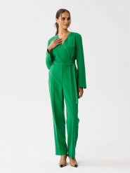 Stylove Kombinezon w kolorze zielonym rozmiar: XL. Zielone kombinezony Stylove, xl, bez wzorów, z tkaniny, bez kołnierzyka, bez ramiączek. Za 154.43 zł.