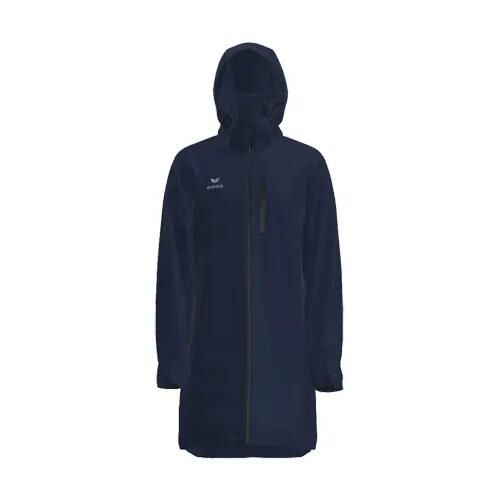 Kurtka wodoodporna Erima Coach. Niebieskie kurtki przeciwdeszczowe Erima, l, bez wzorów, z materiału, z kapturem, na fitness i siłownię. Za 308.00 zł.