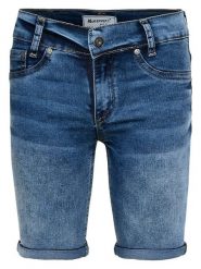Blue Effect Szorty dżinsowe - Slim fit - w kolorze granatowym rozmiar: 152. Niebieskie szorty Blue Effect, z aplikacjami, ze skóry, klasyczne. Za 61.75 zł.