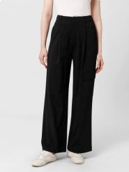 Les Lunes Spodnie "Ariaa" w kolorze czarnym rozmiar: L. Czarne spodnie materiałowe Les Lunes, bez wzorów, z materiału. Za 217.99 zł.