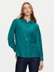 United Colors Of Benetton Koszula 56YUDQ09G Turkusowy Regular Fit. Niebieskie koszule United Colors Of Benetton, m, bez wzorów, z wiskozy, bez kołnierzyka, bez ramiączek. Za 159.99 zł.