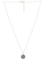 AMAZONIA Srebrny naszyjnik "Istacu" z zawieszką - dł. 42 cm rozmiar: onesize. Szare naszyjniki AMAZONIA, z materiału, srebrne. Za 115.24 zł.