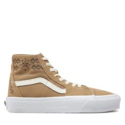 Tenisówki Vans. Brązowe trampki Vans, bez wzorów, bez zapięcia, Vans SK8. Za 249.99 zł.