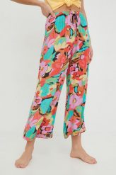 Billabong spodnie damskie szerokie high waist. Spodnie materiałowe Billabong, bez wzorów, z materiału, z podwyższonym stanem. Za 269.99 zł.