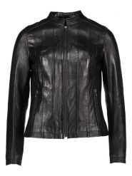 Bugatti Skórzana kurtka w kolorze czarnym rozmiar: 38. Czarne kurtki Bugatti, bez wzorów, ze skóry, bez kaptura. Za 761.99 zł.