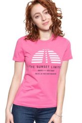 LEE T SHIRT DAMSKI SUNSET TEE CHROME PINK L42XEPNE 112109515. Różowe t-shirty Lee, l, bez wzorów, bez kołnierzyka, bez ramiączek. Za 69.99 zł.
