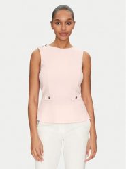 Guess Bluzka W5GP54 KCBO2 Różowy Regular Fit. Czerwone bluzki Guess, m, z aplikacjami, z syntetyku, bez kołnierzyka, bez ramiączek. Za 189.99 zł.