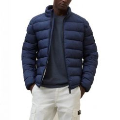 Kurtka ECOALF BERET Niebieski. Niebieskie kurtki Ecoalf, l, bez wzorów, z tkaniny, bez kaptura. Za 711.80 zł.