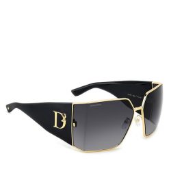 Okulary przeciwsłoneczne Dsquared2. Czarne okulary przeciwsłoneczne Dsquared2, bez wzorów. Za 899.99 zł.
