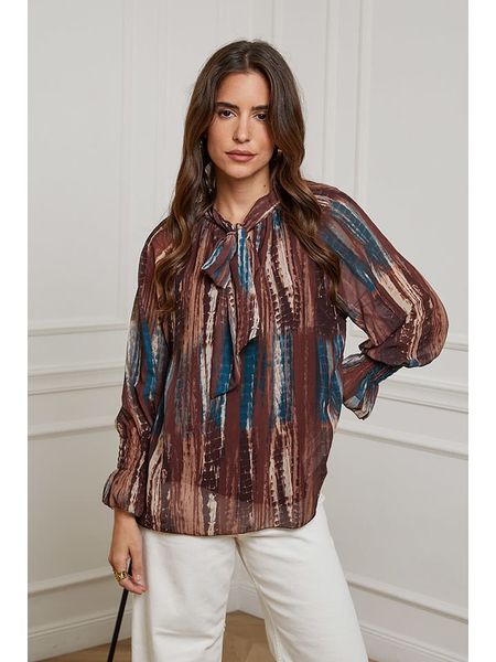 L'armoire de Suzette Bluzka w kolorze brązowym rozmiar: 34/36. Brązowe bluzki L'armoire de Suzette, l, bez wzorów, klasyczne, bez kołnierzyka, bez ramiączek. Za 78.99 zł.