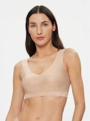 Chantelle Biustonosz top Soft Stretch C11DQ1 Beżowy. Brązowe biustonosze Chantelle, bez wzorów, z syntetyku. Za 139.99 zł.