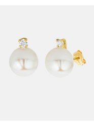 Revoni Złote kolczyki-wkrętki z perłami i cyrkoniami rozmiar: onesize. Białe kolczyki Revoni, z cyrkonią, złote. Za 861.99 zł.