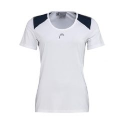 T-Shirt damski CLUB 22 Tech. Białe t-shirty Head, l, bez wzorów, z poliesteru, sportowe, bez kołnierzyka, bez ramiączek. Za 189.99 zł.