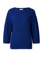 Rich & Royal Sweter w kolorze granatowym rozmiar: L. Niebieskie swetry Rich & Royal, l, bez wzorów, z wełny, bez ramiączek. Za 168.46 zł.