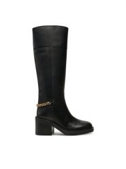 MICHAEL Michael Kors Kozaki Carlisle Boot 40F4CLMB5L Czarny. Czarne kozaki MICHAEL Michael Kors, bez wzorów, ze skóry, bez obcasa, na słupku, bez zapięcia. Za 1,689.00 zł.