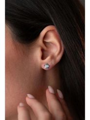 Heliophilia Srebrne kolczyki-wkrętki z cyrkoniami rozmiar: onesize. Szare kolczyki Heliophilia, z cyrkonią, srebrne. Za 43.99 zł.