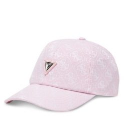 Czapka z daszkiem Guess. Czerwone czapki z daszkiem Guess, z aplikacjami. Za 129.99 zł.