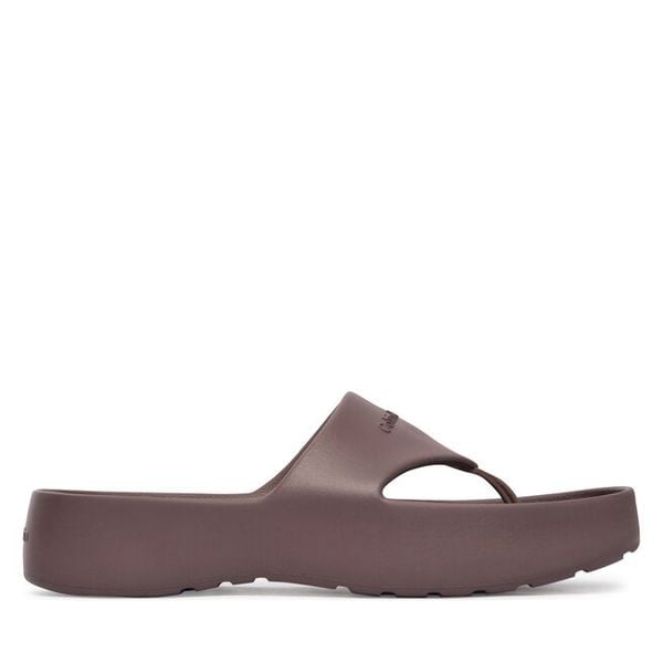 Japonki Calvin Klein. Brązowe japonki Calvin Klein, bez wzorów. Za 209.99 zł.