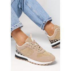 Ciemnobeżowe Buty Sportowe Ericcso. Brązowe buty sportowe lifestyle Born2be, z aplikacjami, sportowe, bez zapięcia. W wyprzedaży za 111.99 zł.