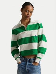 Polo Ralph Lauren Bluza 211971746500 Zielony Relaxed Fit. Zielone bluzy Polo Ralph Lauren, m, bez wzorów, z bawełny, bez kaptura. Za 534.99 zł.