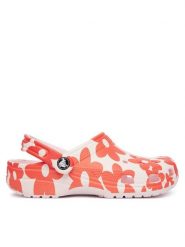Crocs Klapki Classic Pop Petals Clog 214090 Różowy. Czerwone klapki Crocs, bez wzorów, z tworzywa sztucznego, bez obcasa, bez zapięcia. Za 259.99 zł.