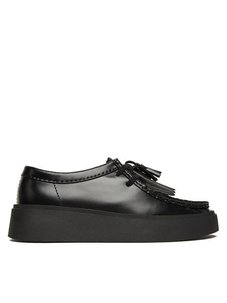Clarks Półbuty Torview W 26184943 Czarny. Czarne półbuty wsuwane Clarks, bez wzorów, ze skóry, bez obcasa, na płaskiej podeszwie. Za 609.99 zł.