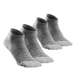 Skarpety turystyczne Quechua Hike 100 krótkie x2. Szare skarpetki QUECHUA, bez wzorów, z bawełny. Za 34.99 zł.