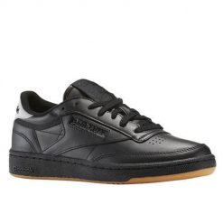 Buty do chodzenia damskie Reebok Club C 85 Diamond. Czarne buty treningowe Reebok, bez wzorów, z materiału, bez zapięcia, tenisowe, Reebok Club. Za 395.00 zł.