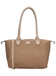 Charm Shopper bag w kolorze jasnobrązowym - 42 x 25 x 15 cm rozmiar: onesize. Brązowe shopper bag Charm, bez wzorów, z materiału, na ramię, bez dodatków. Za 108.99 zł.