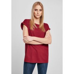 Koszulka damska Urban Classics organic extended shoulder (Duże rozmiary). Brązowe t-shirty sportowe Urban Classics, bez wzorów, bez ramiączek. Za 134.50 zł.