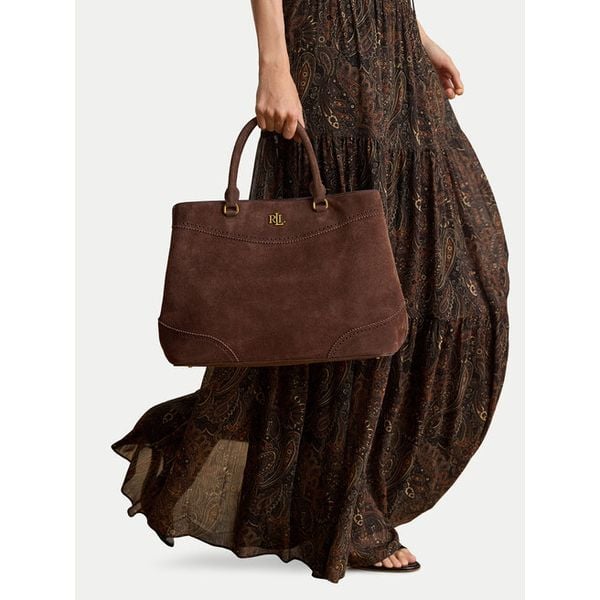 Torebka LAUREN RALPH LAUREN. Brązowe torebki klasyczne Lauren Ralph Lauren, bez wzorów, klasyczne, bez dodatków. Za 1,978.99 zł.