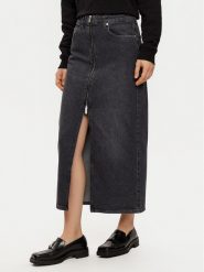 Karl Lagerfeld Jeans Spódnica jeansowa A1W12008 Szary Regular Fit. Szare spódnice Karl Lagerfeld Jeans, xs, bez wzorów, z bawełny. Za 379.99 zł.